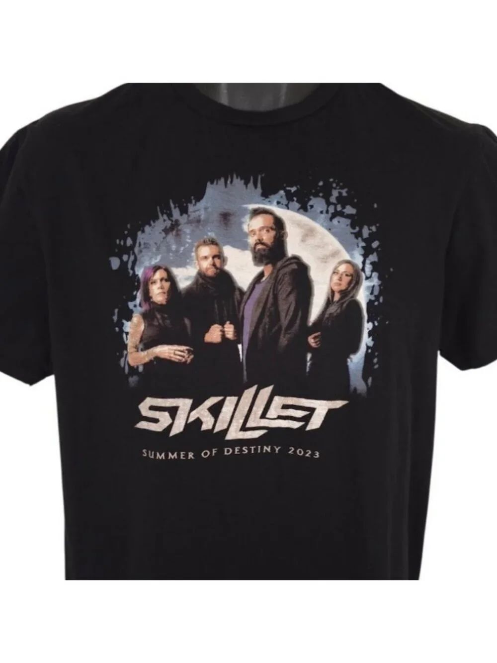 Skillet T Shirt Mens Size Medium Black Summer Of Destiny Christian Rock Band